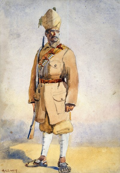 Soldier of the Khyber Rifles, illustration for 
